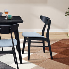 Ashby Mid-Century Modern Side Chairs (Set of 2) Black