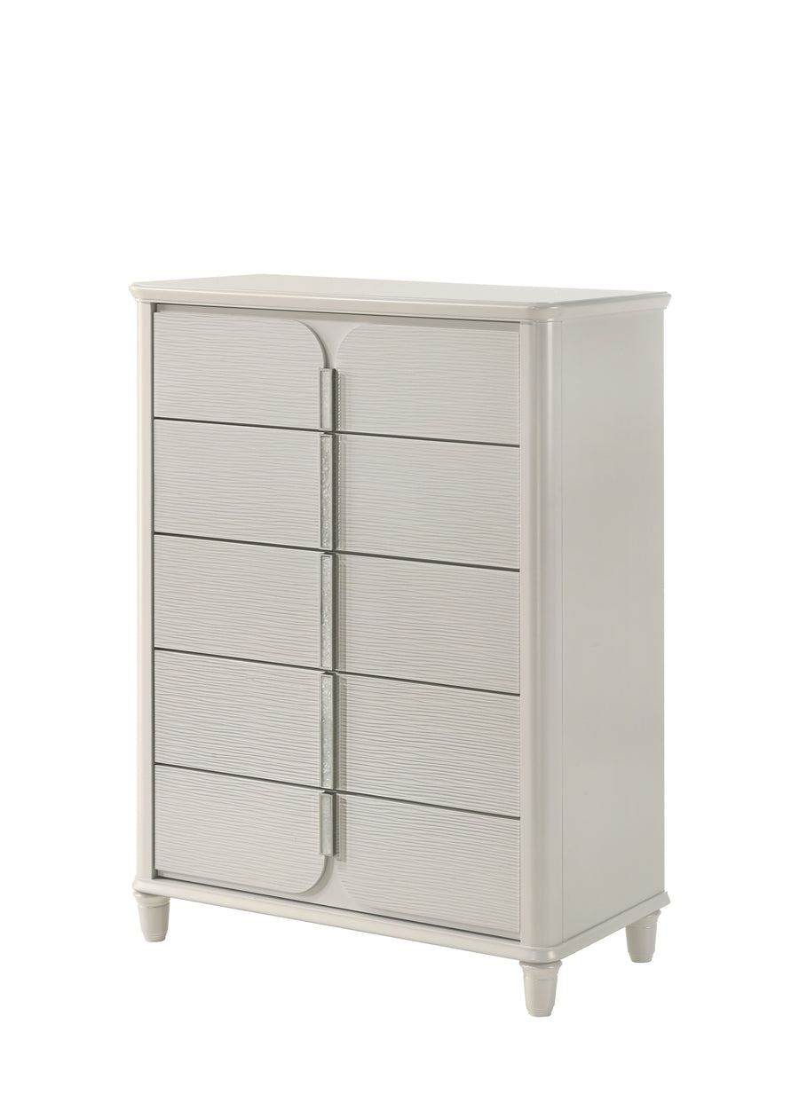 Laveda Pearl White Finish Chest