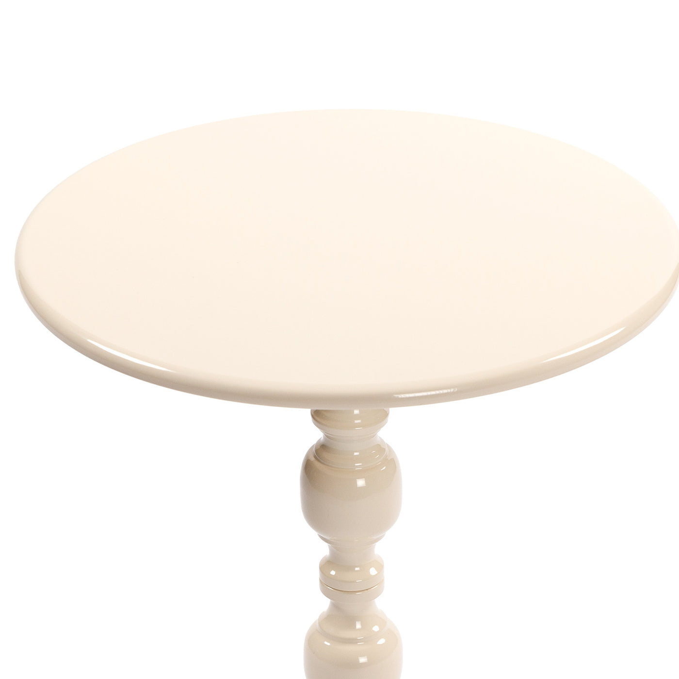 Vesper Vintage Metal Accent Table – White