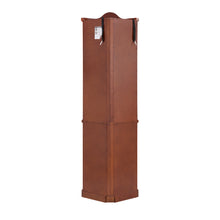 Beatrice Traditional Curio with Adjustable Shelves & Mirror Back, Walnut