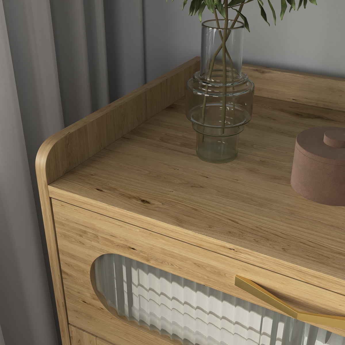 Josephine 47" 6-Drawer Dresser in Natural Finish