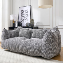 Holly Plush Chenille Upholstered 2-seat Beanbag Chair (Multiple Colors)