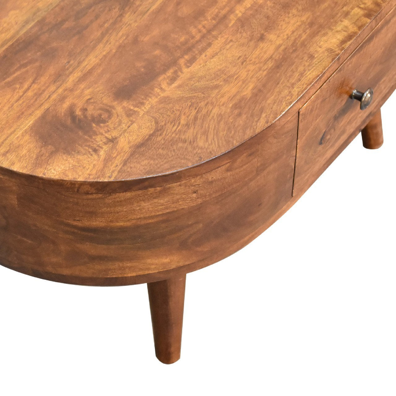 Rita Mini Chestnut Rounded Coffee Table
