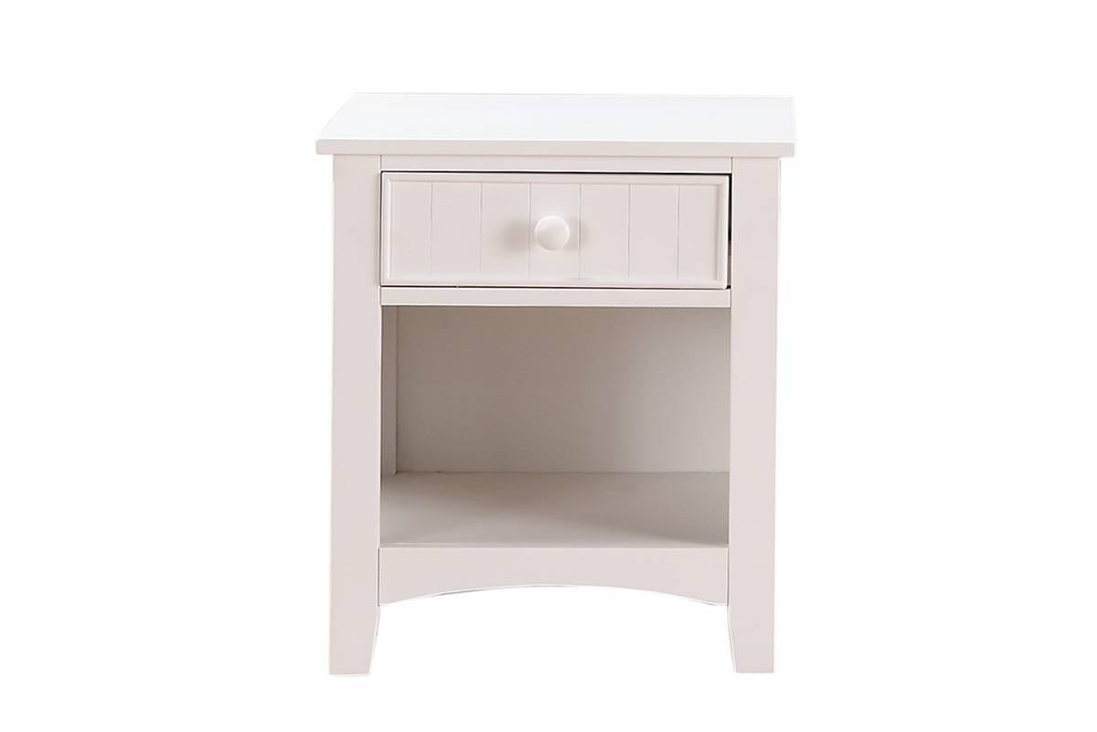 Pauli Cottage Style 1-Drawer Nightstand, White