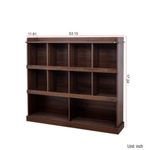 Anderson Wooden 10-shelf Bookcase,Walnut