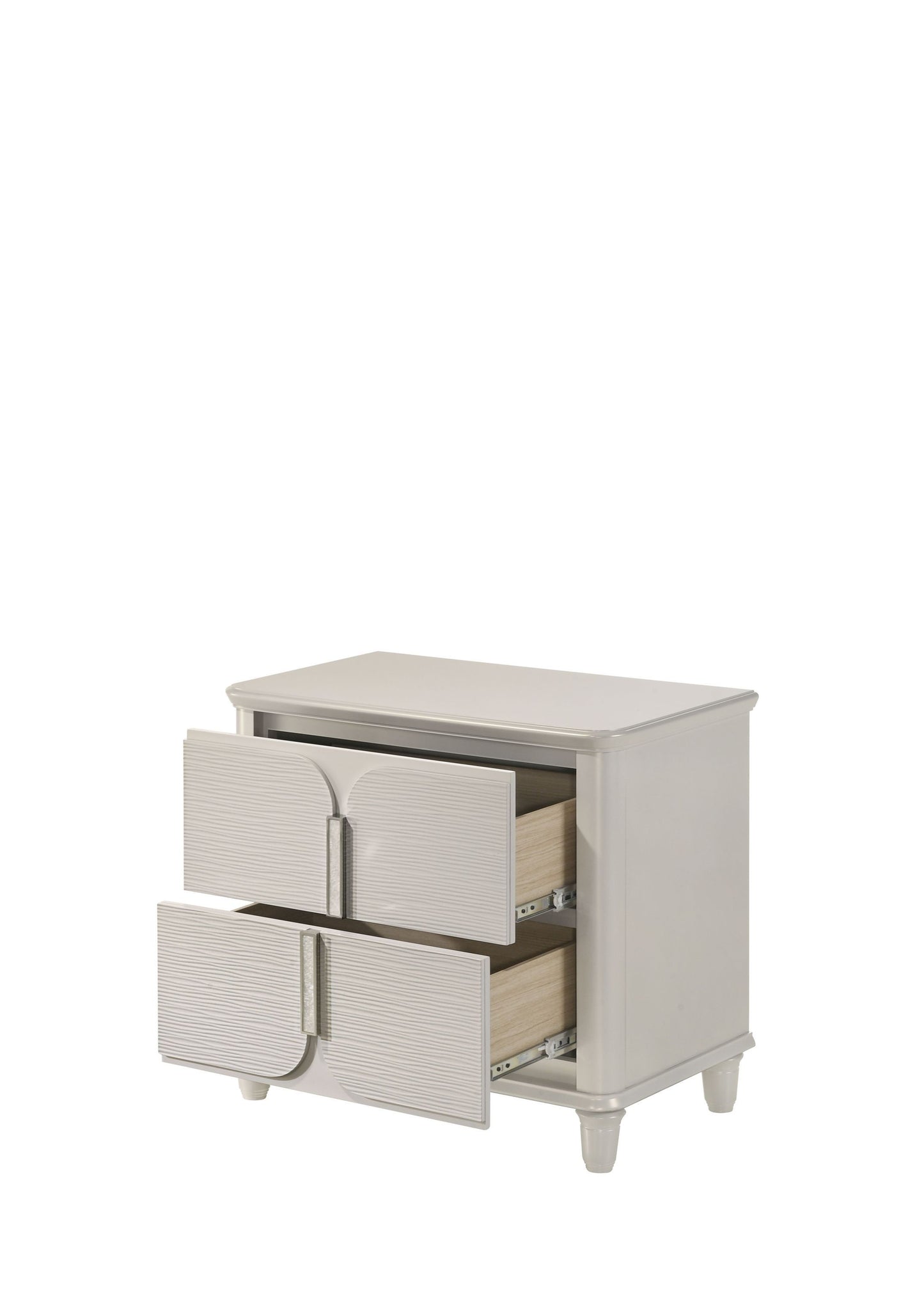 Laveda Pearl White Finish Nightstand