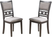 Anderson Transitional Dining Side Chairs in Gray with Linen Seat (Set of 2)