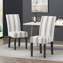 Faron Modern Upholstered Side Chairs (Set of 2) Gray