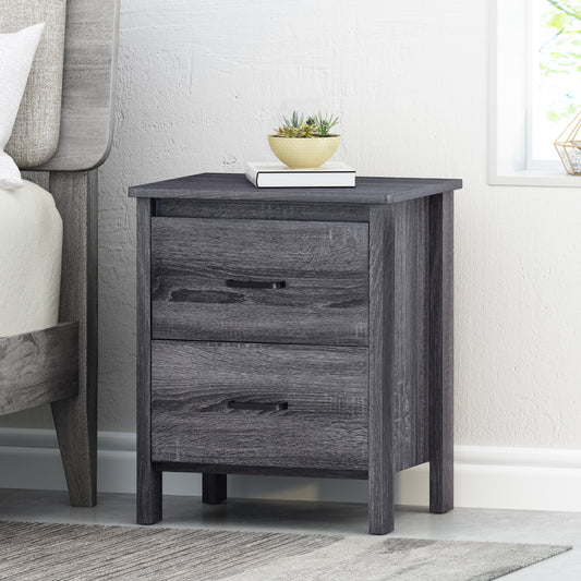 Dorothea Contemporary 2-Drawer Nightstand