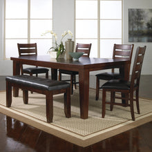 Hanson Transitional Solid Wood Side Chairs with Linen Padded Seats (Set of 2) Brown