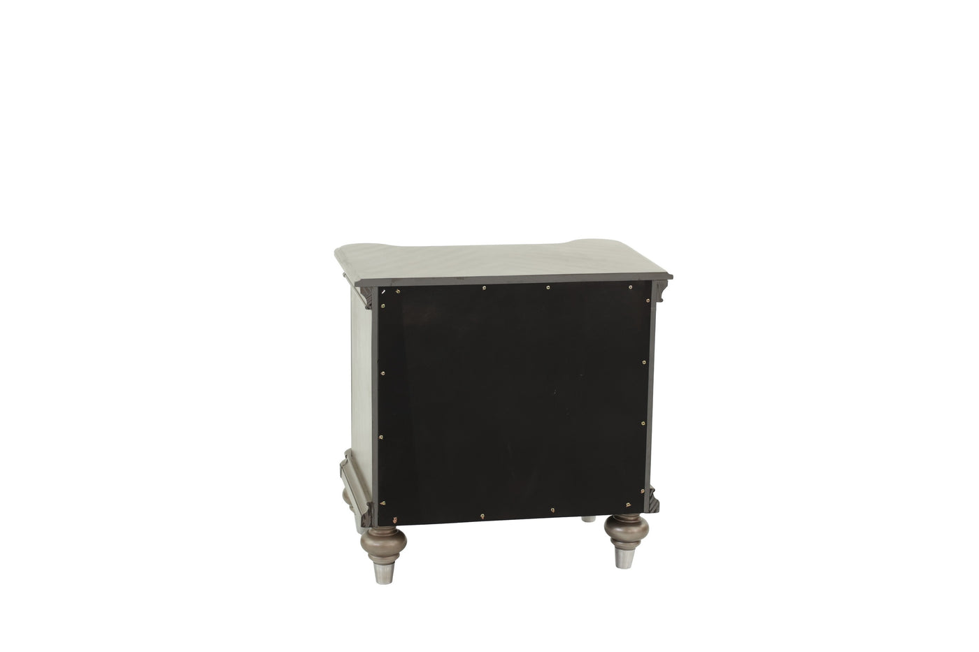 Ava Antique Silver / Champagne Finish Nightstand