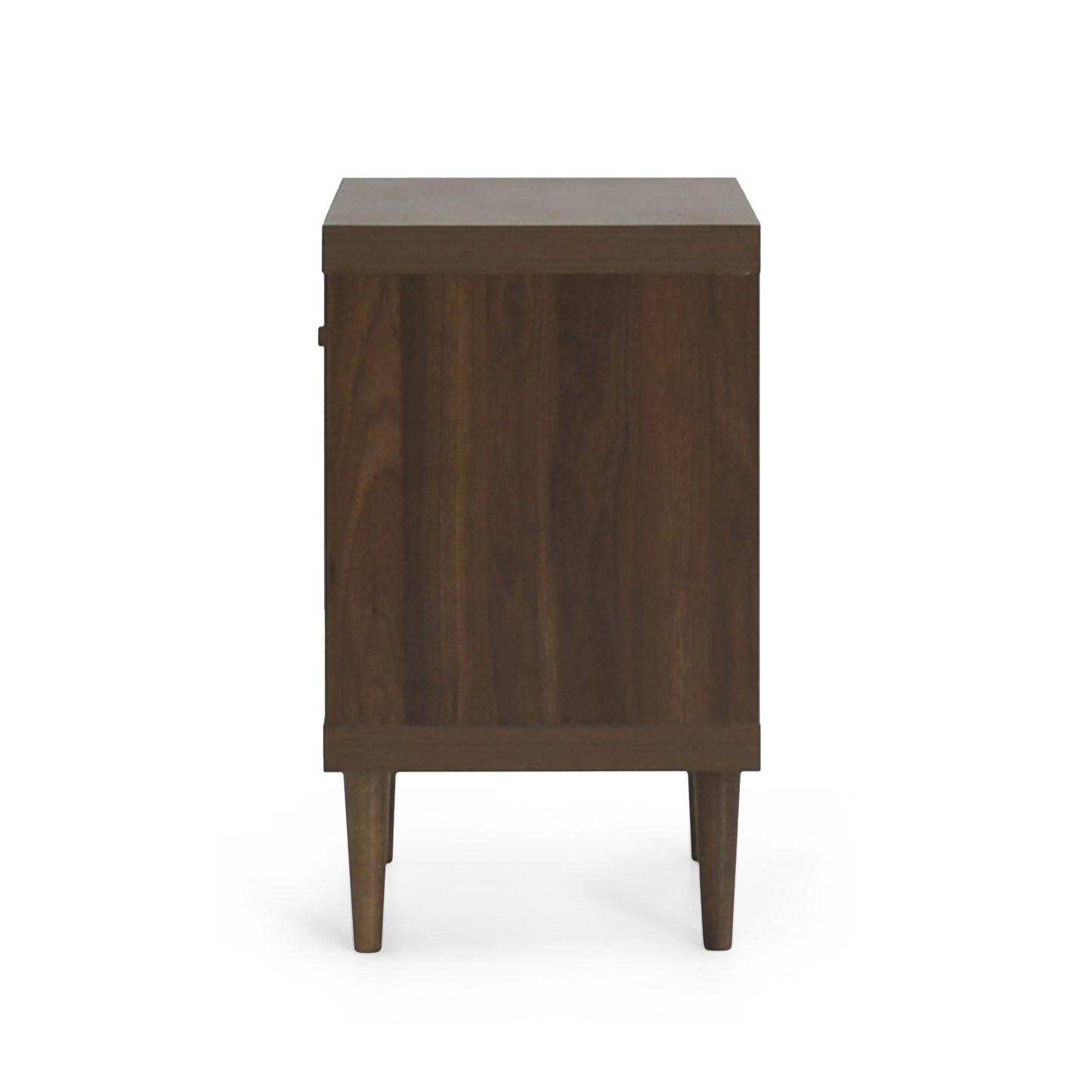 Priscilla Mid-Century Modern 1-Drawer Nightstand - Walnut