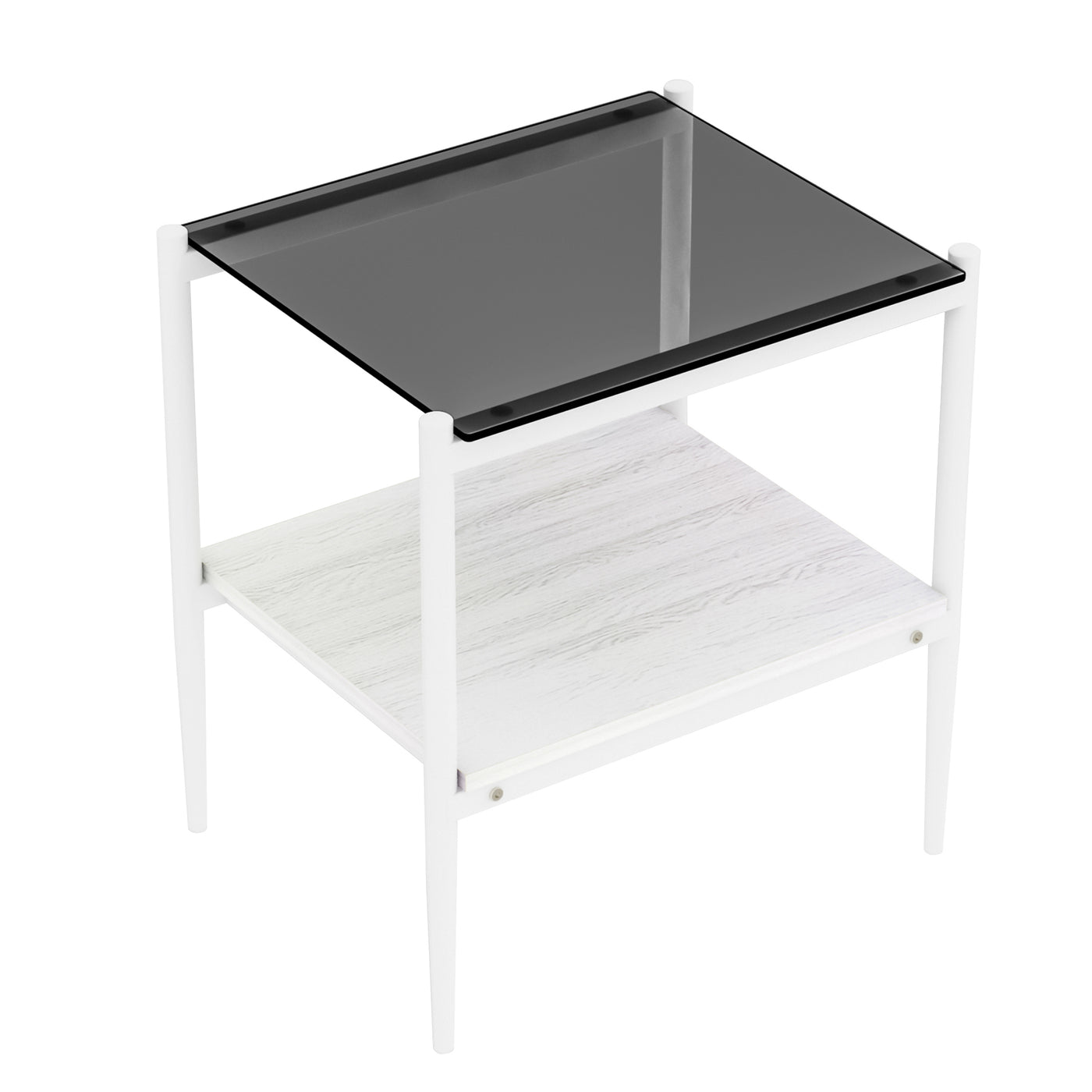 Langston Modern 3-Piece Accent Table Set, White