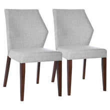 Luca Light Grey Fabric Dining Chair Set Of 2