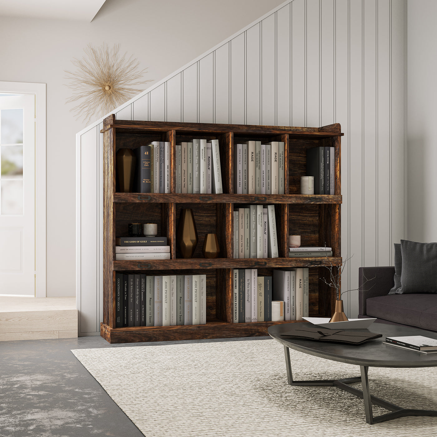 Anderson Wooden 10-shelf Bookcase
