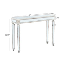 Avelina Contemporary Mirrored Console Table