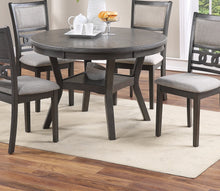 Anderson Transitional Dining Side Chairs in Gray with Linen Seat (Set of 2)