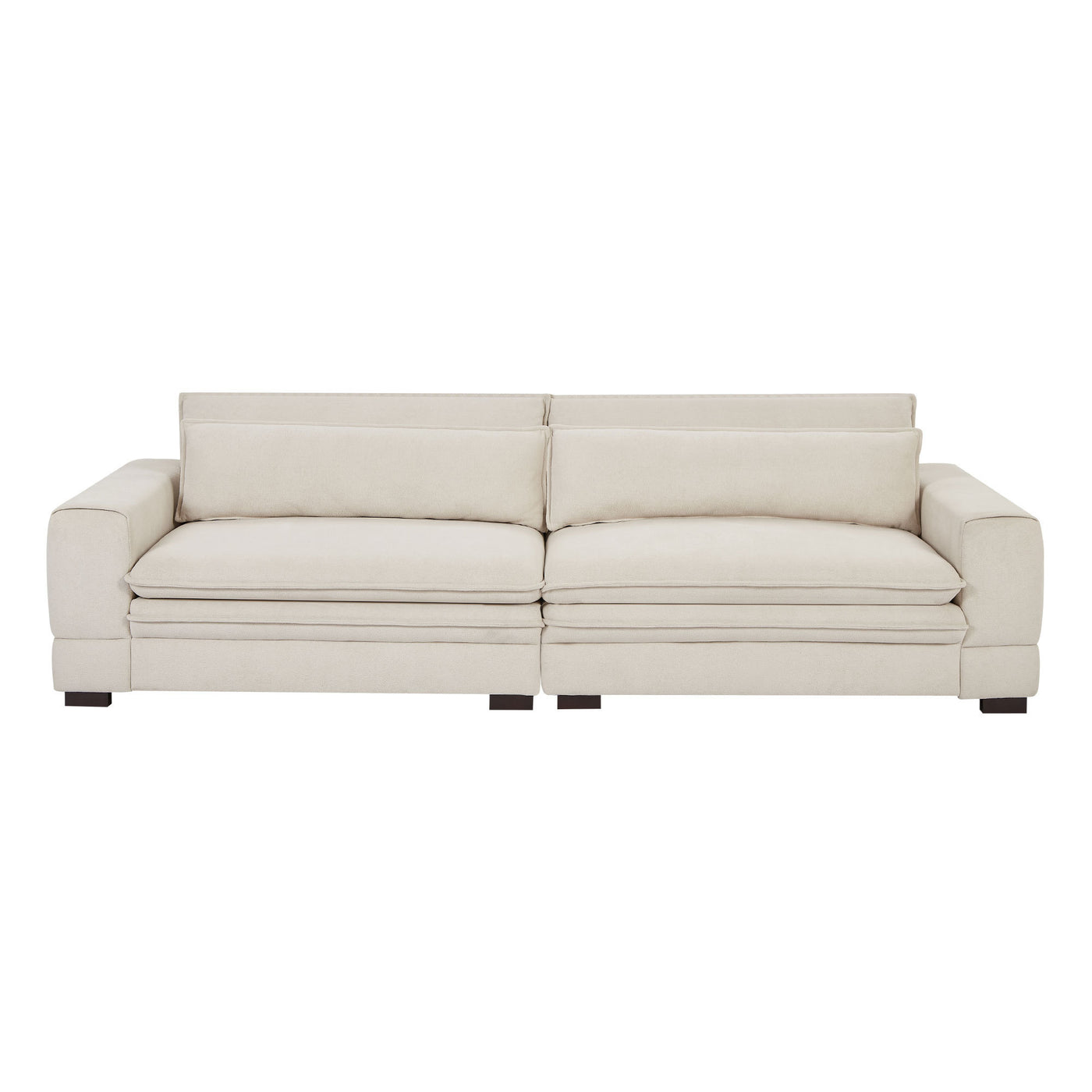 Vesgantti 105" Mid-Century Modern Sofa, Beige