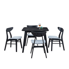Ashby Mid-Century Modern Side Chairs (Set of 2) Black