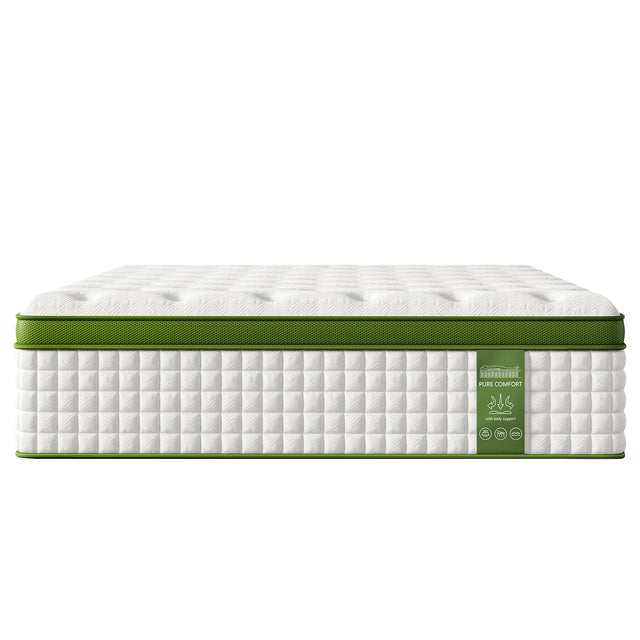 14' Queen Hybrid Mattress with Gel Memory Foam and Pocket Springs