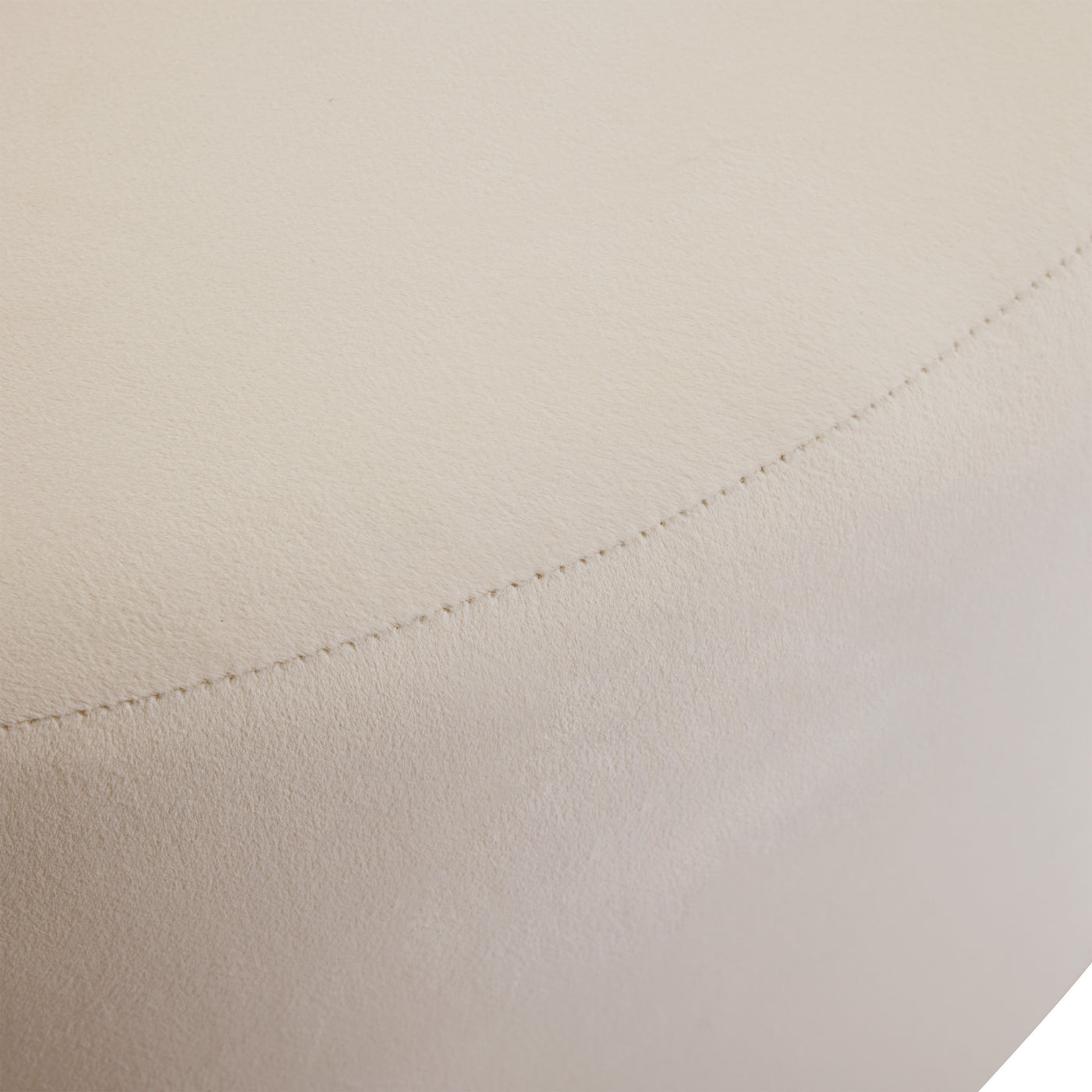 Carleton Modern Round Velvet Ottoman