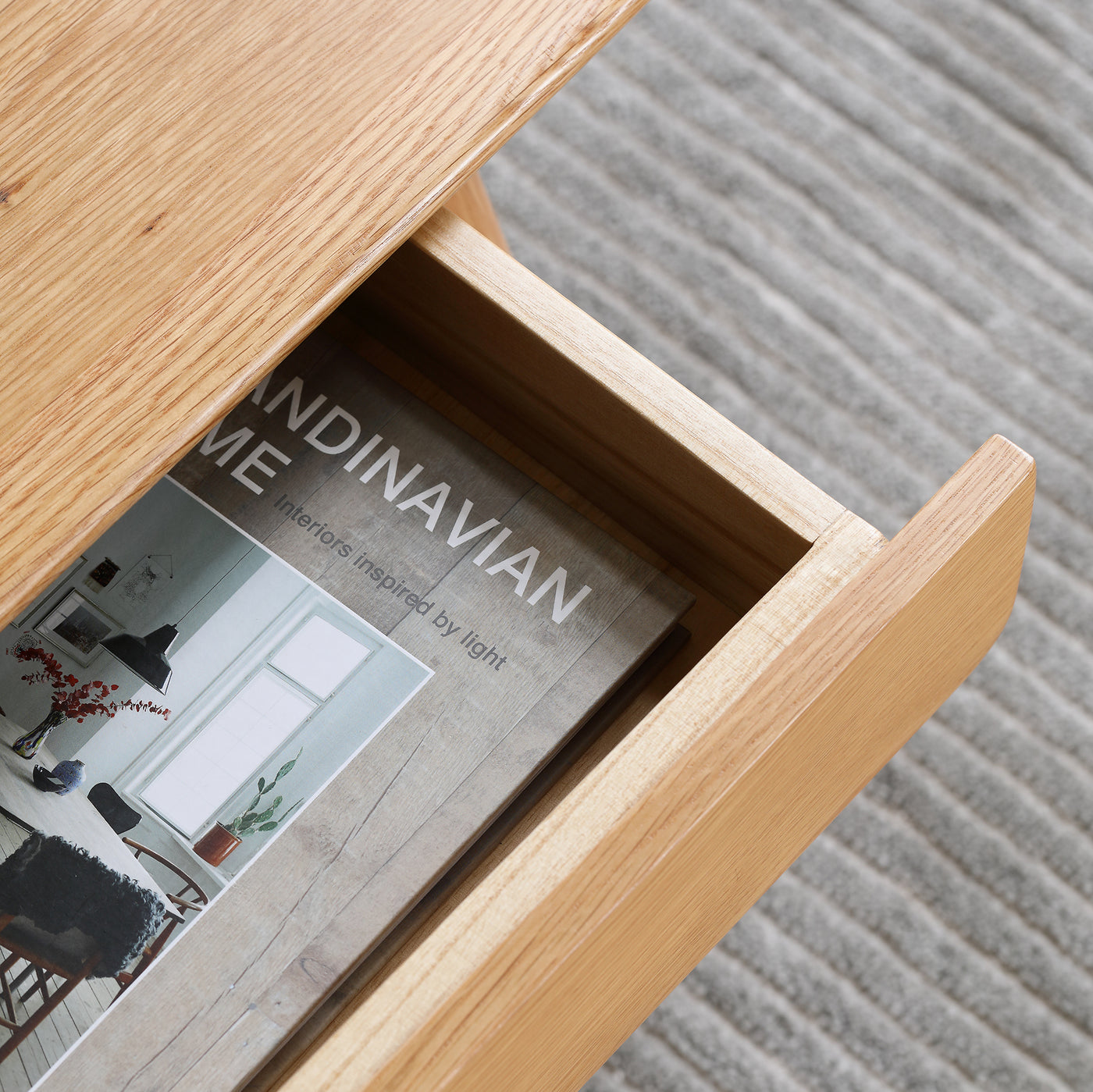 Noguchi Solid Oak 2-Drawer Coffee Table
