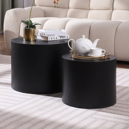 Uliana 2PC Coffee Table Set, Black