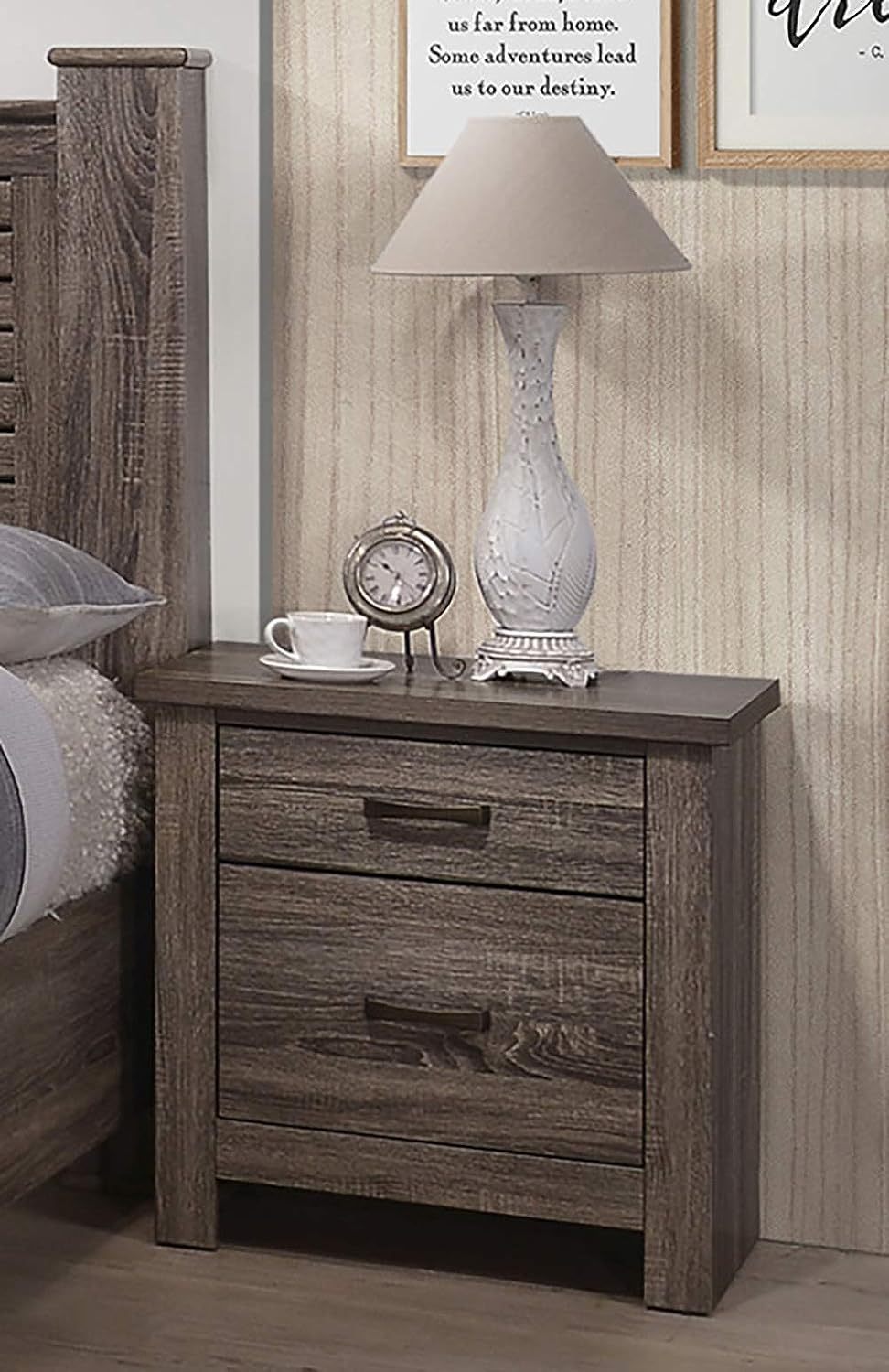 Sullivan Natural Finish Striking Wooden Nightstand