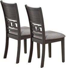 Anderson Transitional Dining Side Chairs in Gray with Linen Seat (Set of 2)