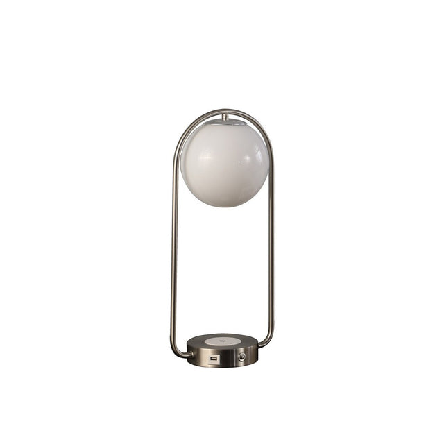 California Home - 19.25-Inch-Long Neilsen Retro Table Lamp w/ Charging Station and USB Port