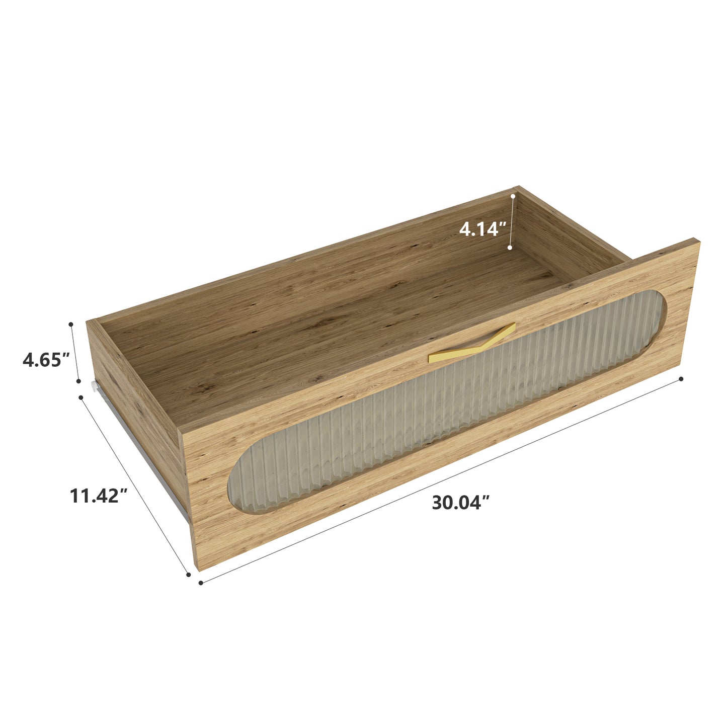 Josephine 4-Drawer Chest in Natural Finish