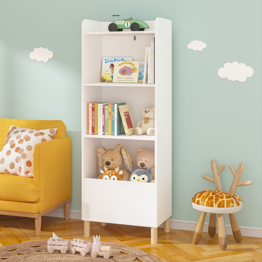 Kids 4-Tier Bookcase, Children's Book Display