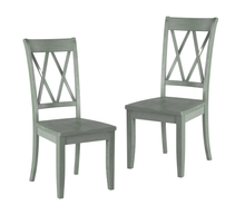 Sammy Modern Farmhouse Wooden Dining Side Chairs Set of 2