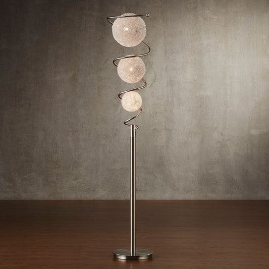 Modern 3 Wire-Wrapped Balls Floor Lamp