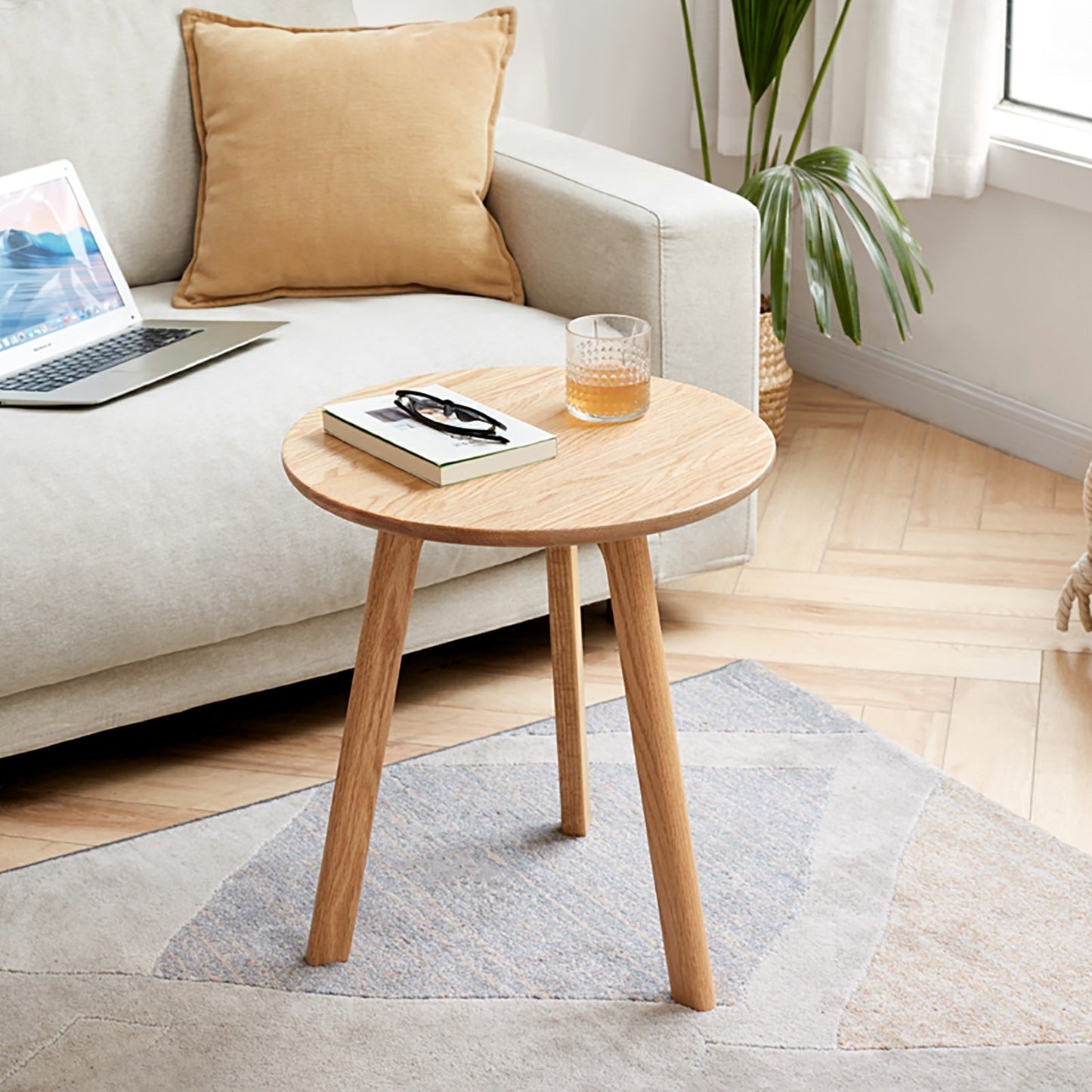 Yeswood Solid Wood End Table