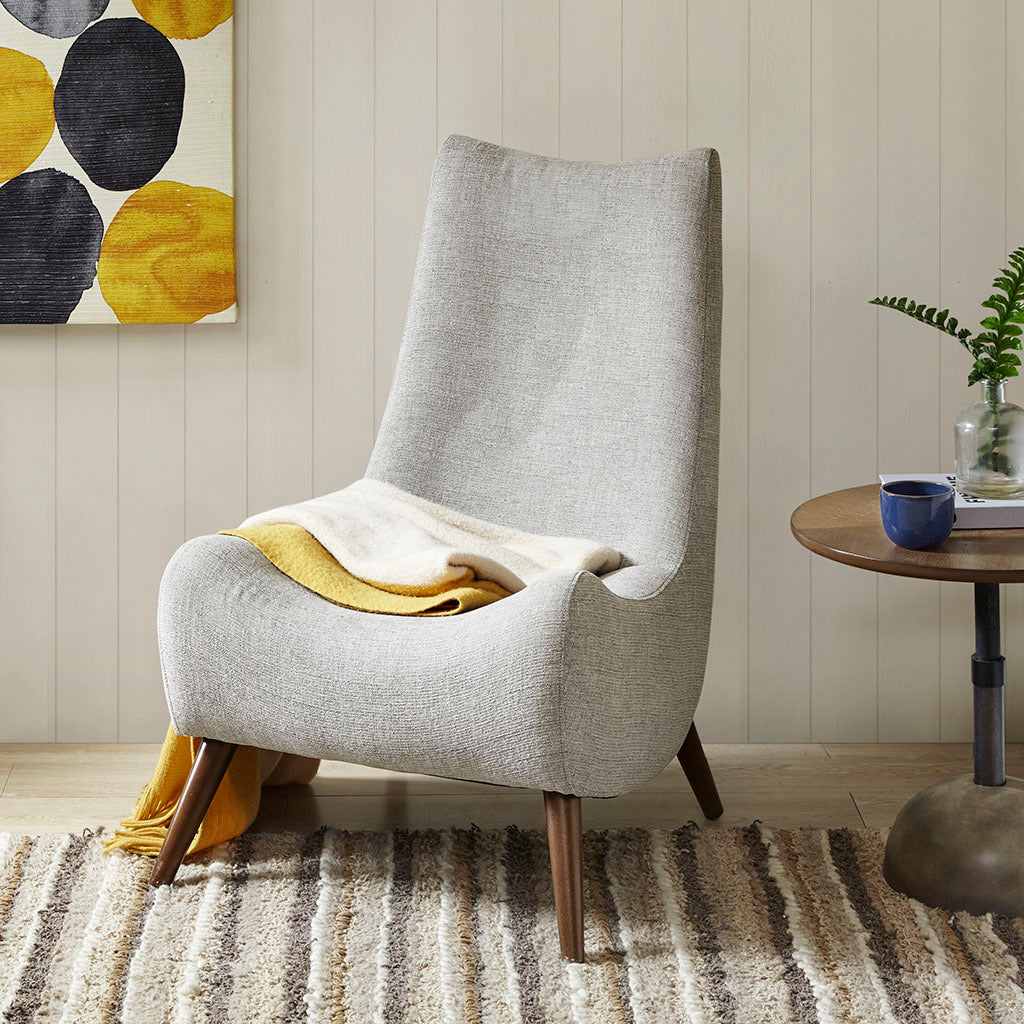 Florence Mid-Century Modern Accent Chair, Tan
