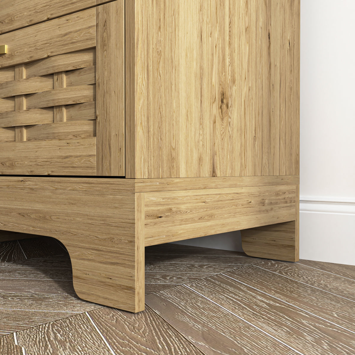 Josephine 47" 6-Drawer Dresser in Natural Finish