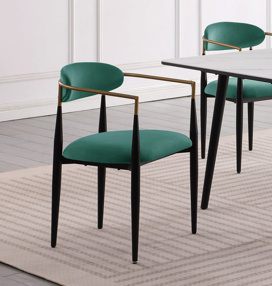 Jackson Modern Dining Arm Chair (Set of 2) Green