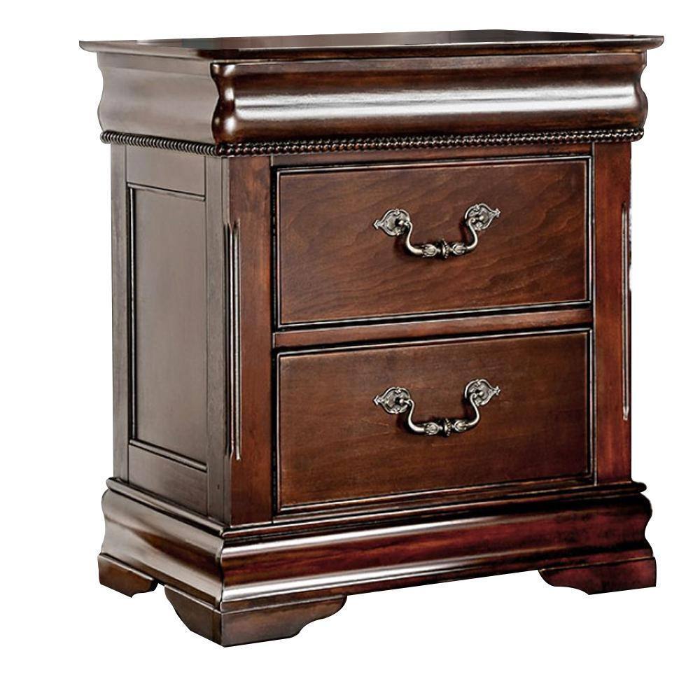 Brooks Traditional Solid Wood Nightstand in Cherry