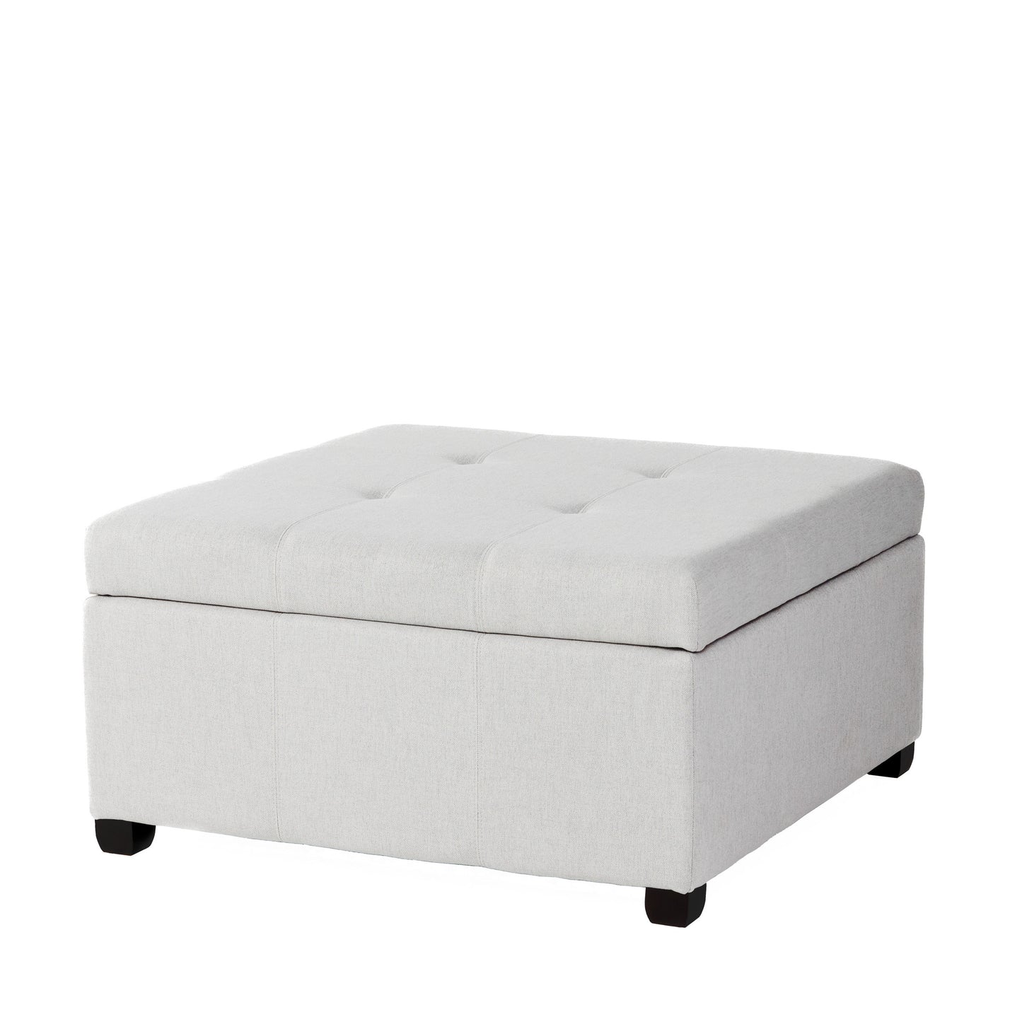 Carlsbad Linen Storage Ottoman - Gray