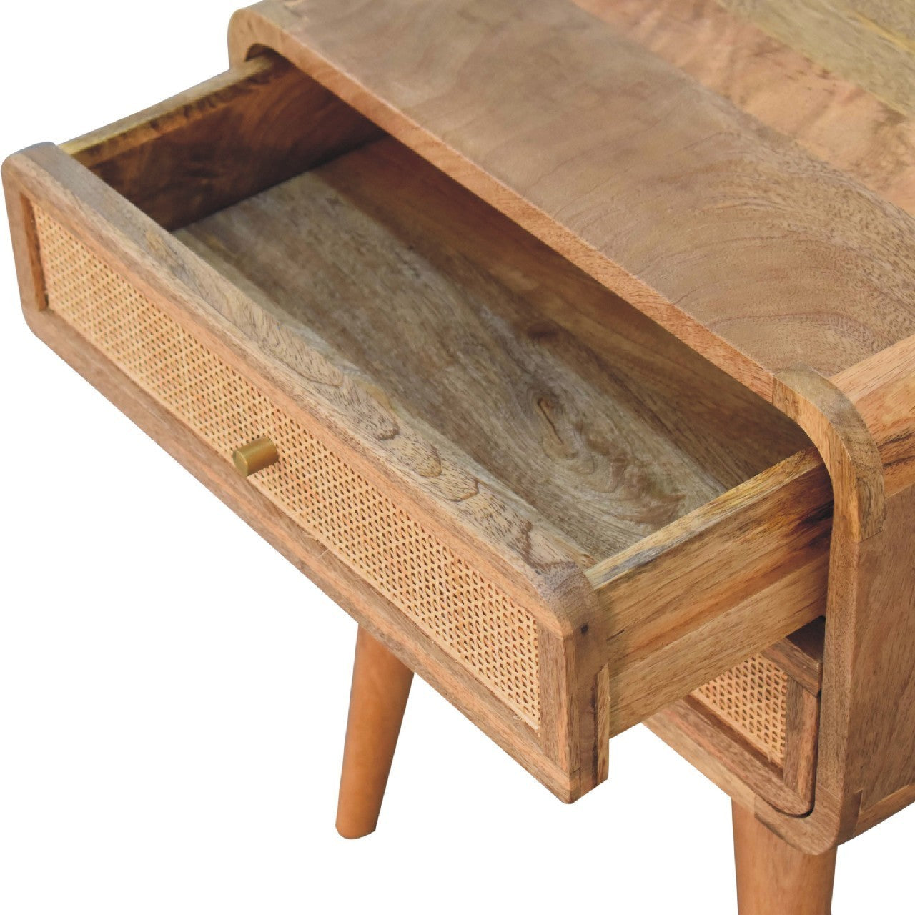 Floyd Close Knit 2-Drawer Nightstand with Rattan Drawer Front