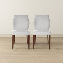 Luca Light Grey Fabric Dining Chair Set Of 2
