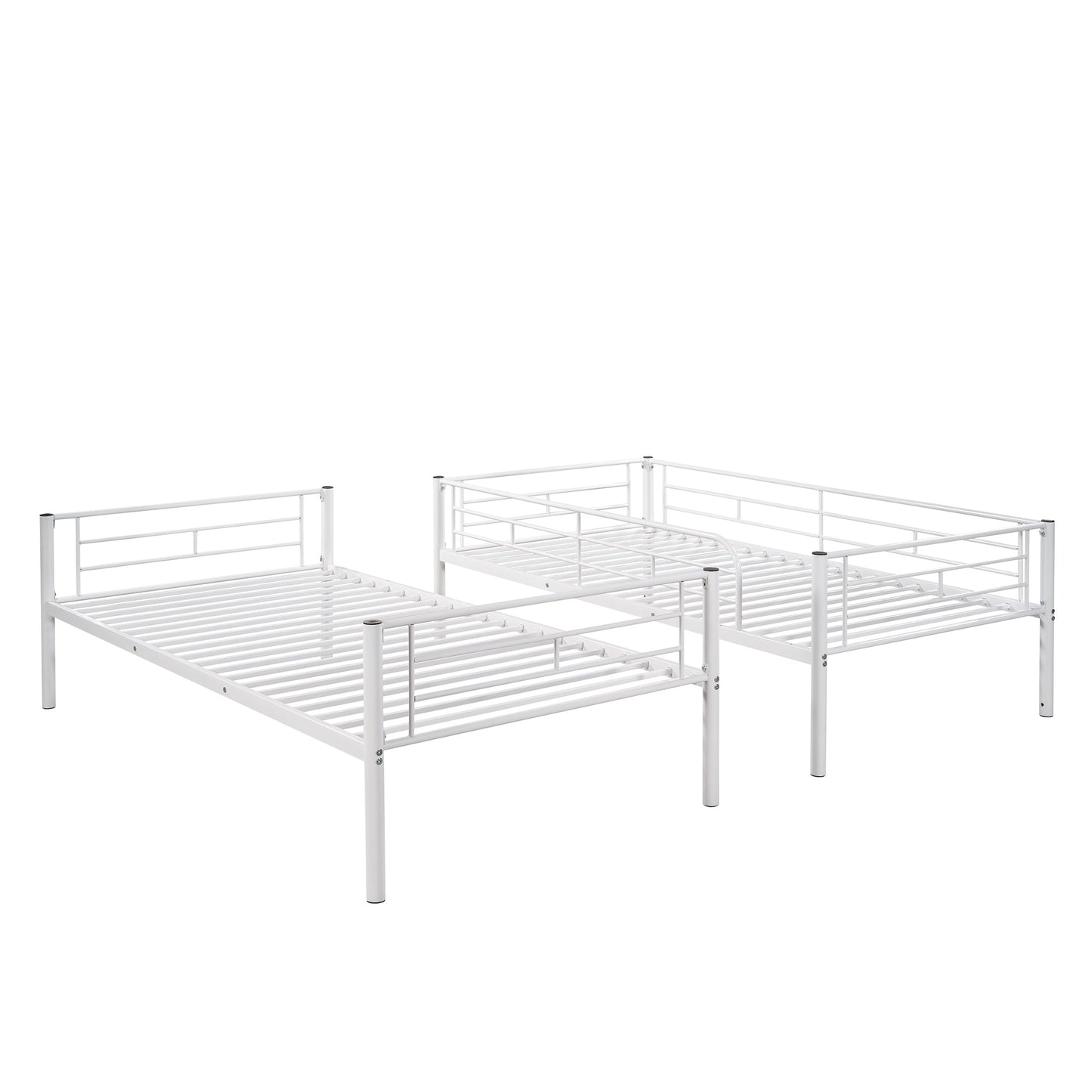 Henley Twin Over Twin Metal Bunk Bed, White