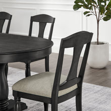 Cedar Mid-Century Modern Wooden Side Chairs (Set of 2) Dark Oak