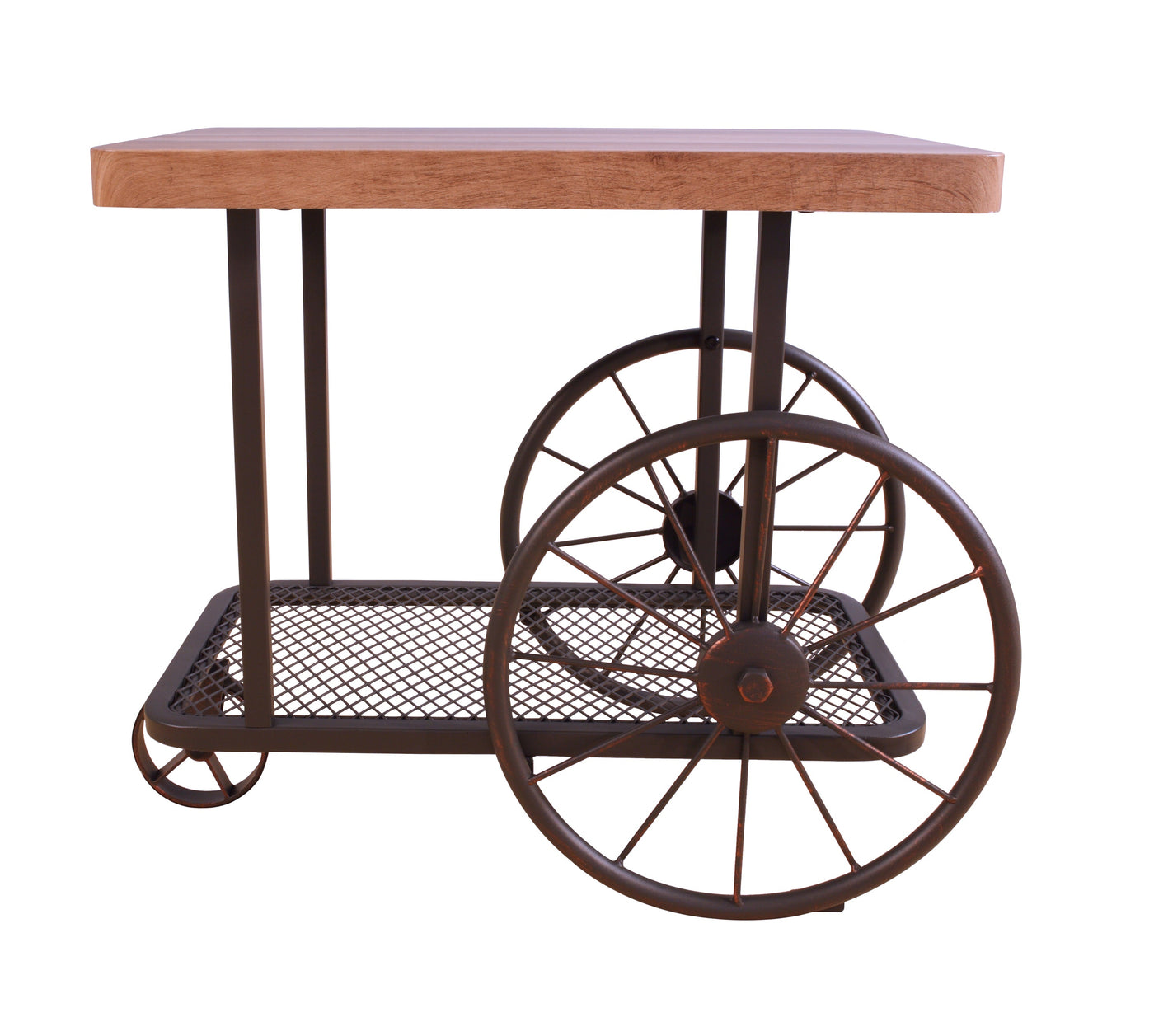 Francie Oak & Antique Gray Finish End Table