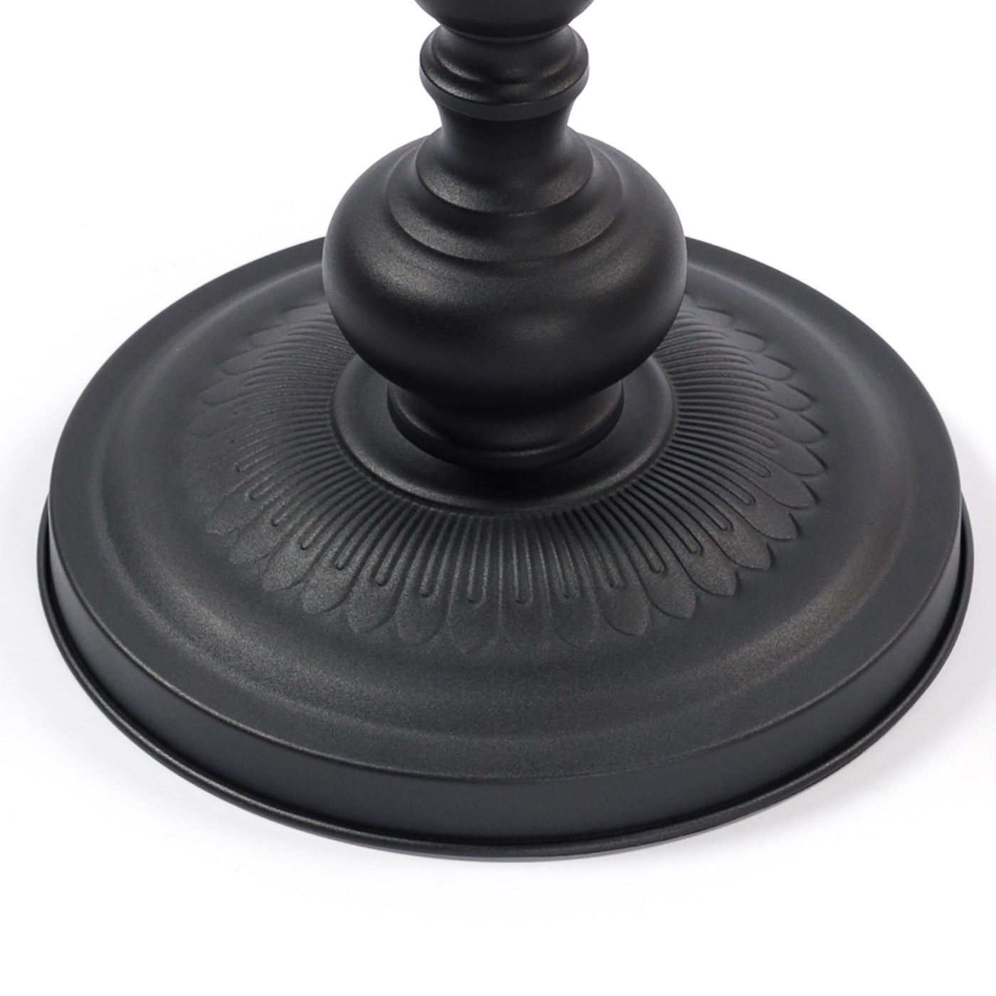 Vesper Vintage Metal Accent Table – Black