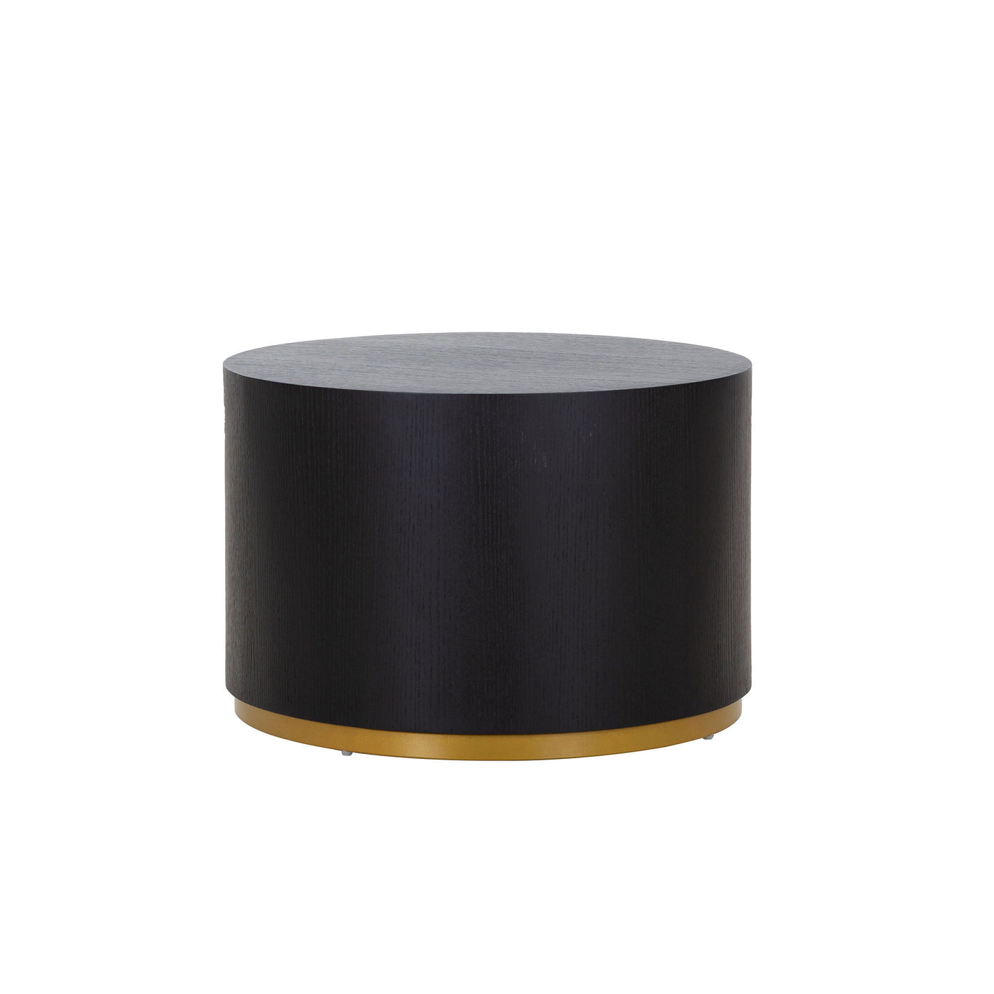 Justone Modern 3-Piece Accent Table Set - Black & Gold