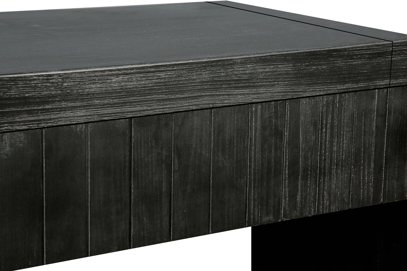 Birdie 59'' Vintage Crafted 2-Drawer Console Table, Antique Black
