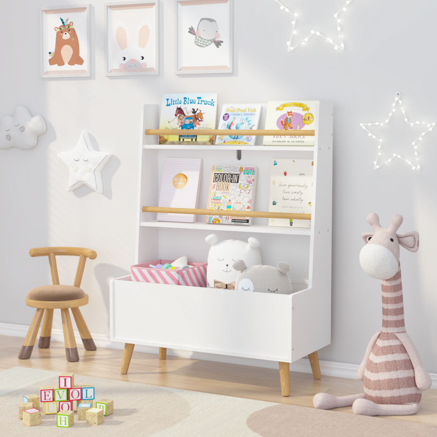Kids Bookshelf, Book and Magazine  Rack, Book Organizer