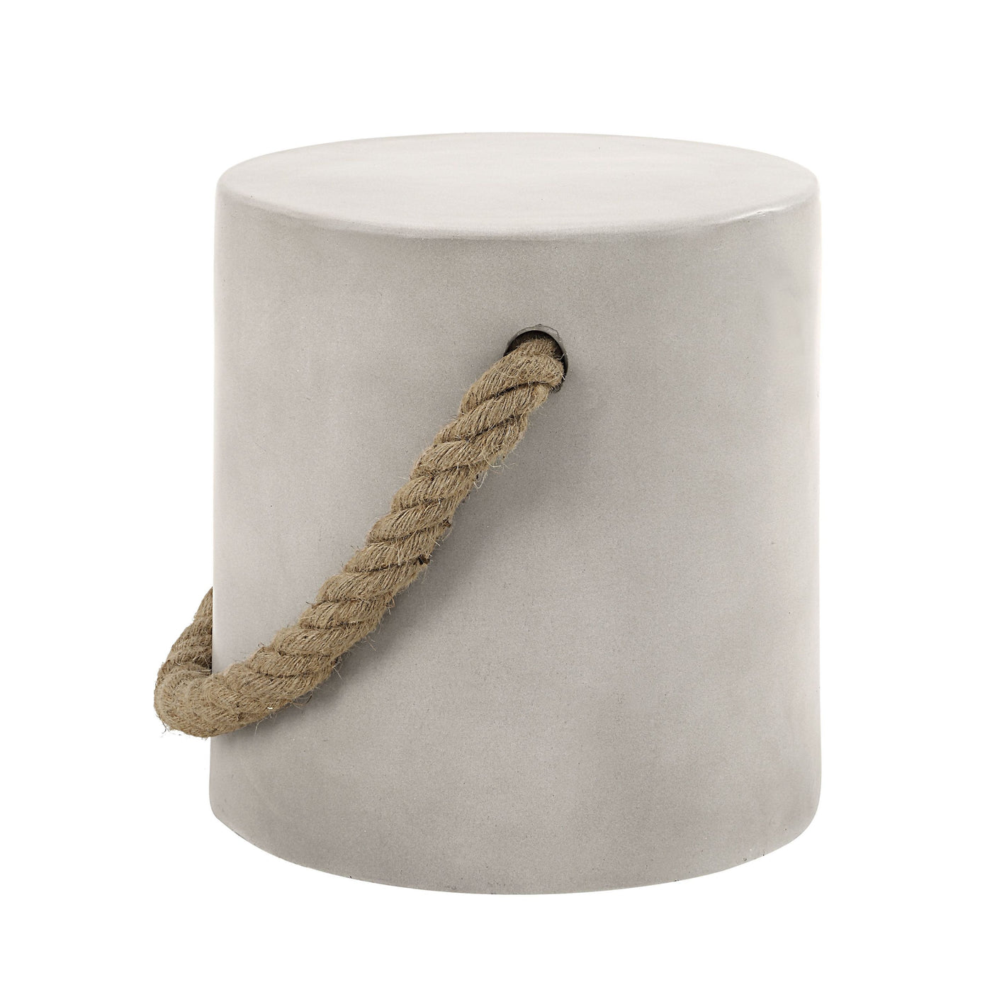 Gene Natural Gray Finish Fiber Concrete Accent Table